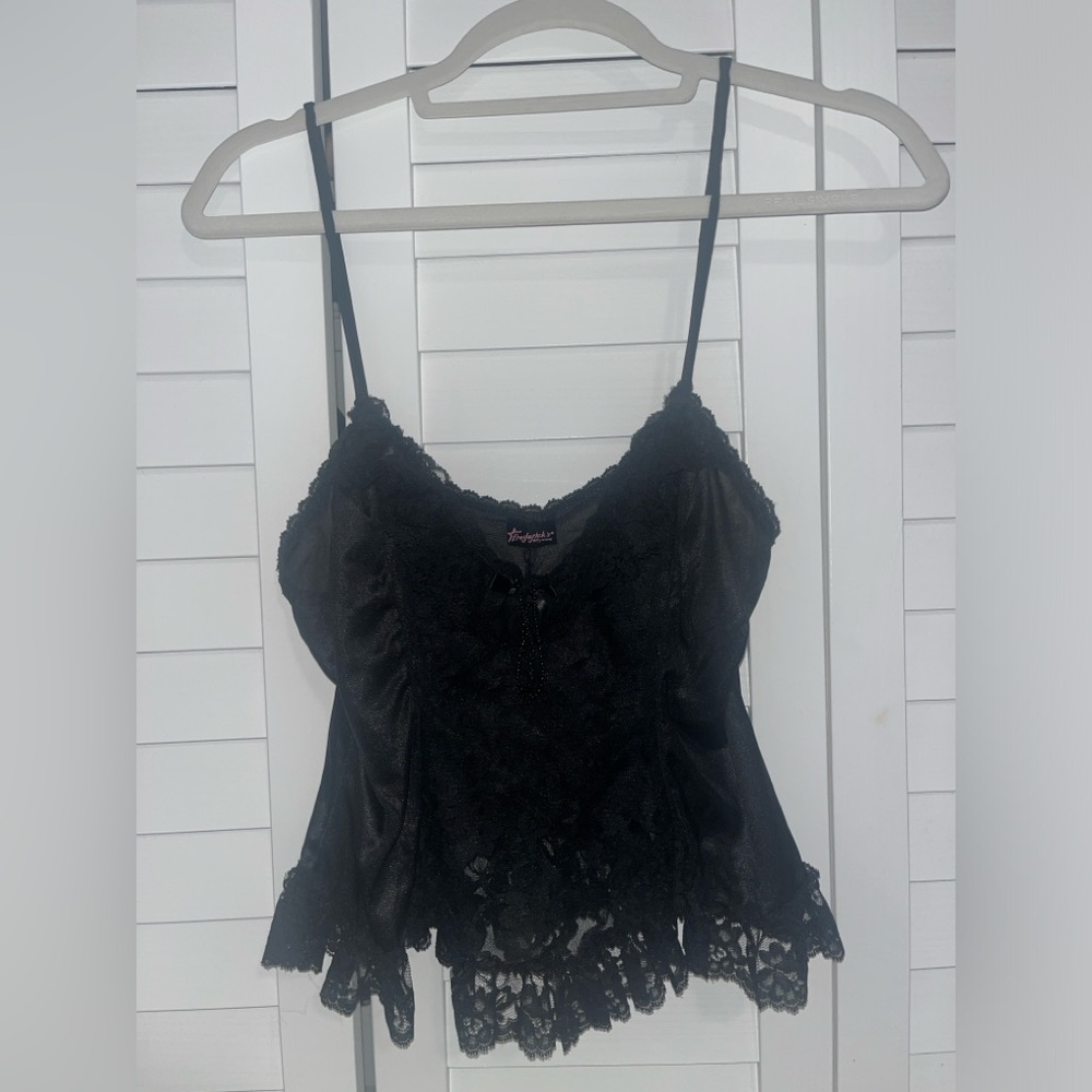 Fredericks of Hollywood black lace top